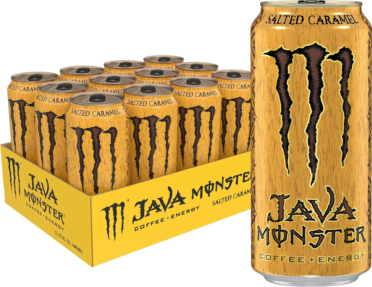 Soft Monster Energy Java Monster Salted Caramel Coffee Energy Drink 15 Fl Oz Pack of 12 High-Performance