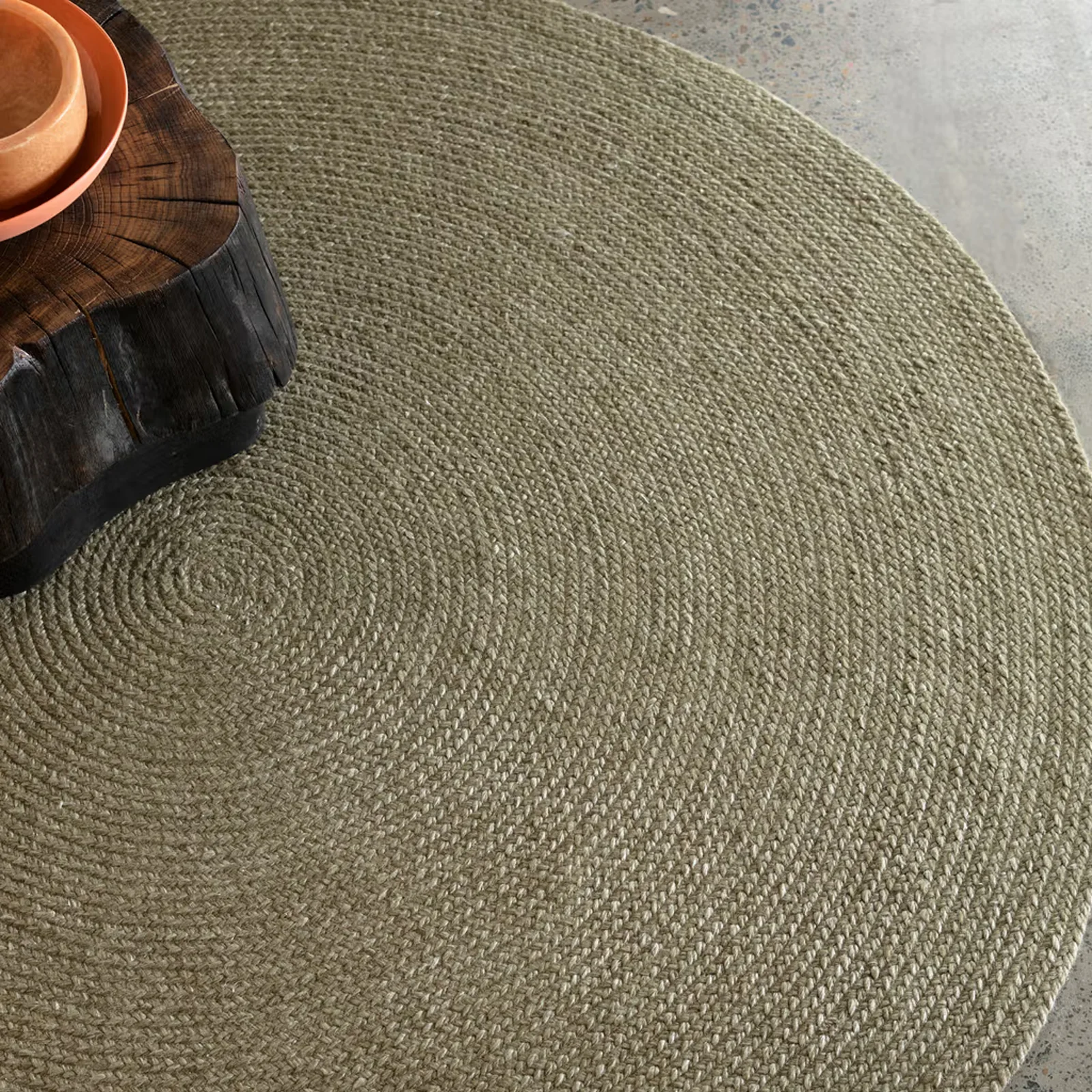 Environmentally Friendly Braid Rug Oregano 182cm Superior
