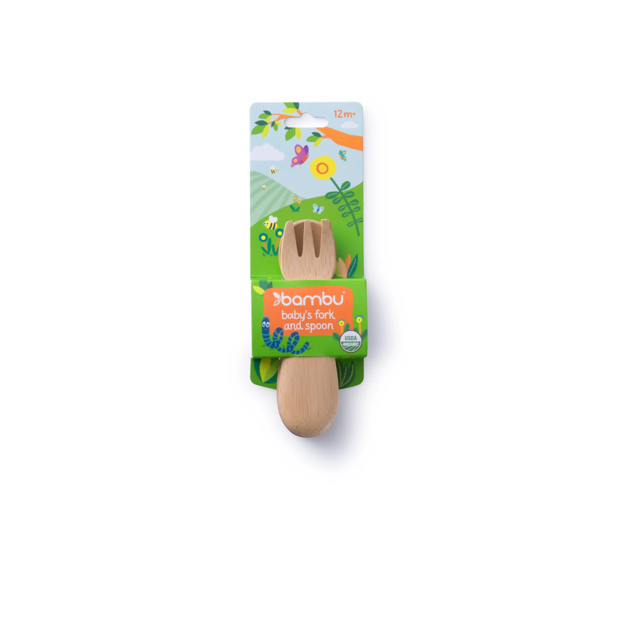Lightweight Bambu Baby’s Fork Spoon 12M Dependable