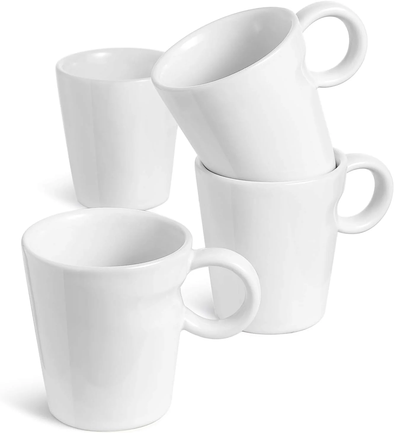 Detailed LE Tauci 5 oz Espresso Mugs Ceramic Small Stackable Coffee Cups Designed for Double Shots of Espresso Lungo and Tea Official