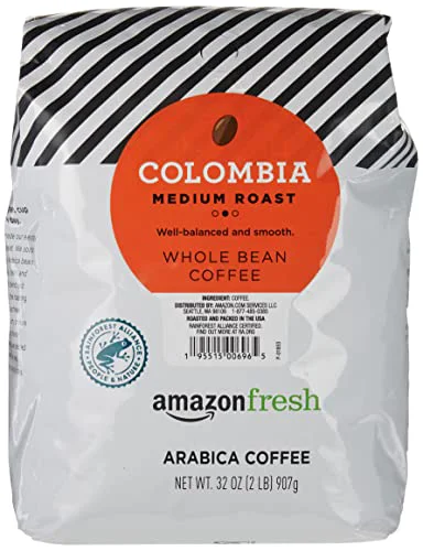 Eco-Friendly Colombia Whole Bean Coffee Medium Roast 32 Ounce Luxury