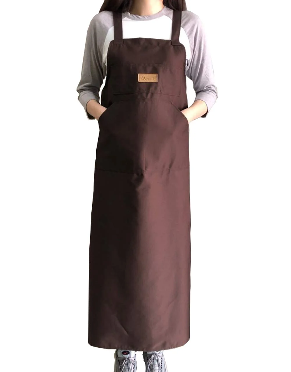 Soft Artist apron Long apron Vandyke Brown World-Class