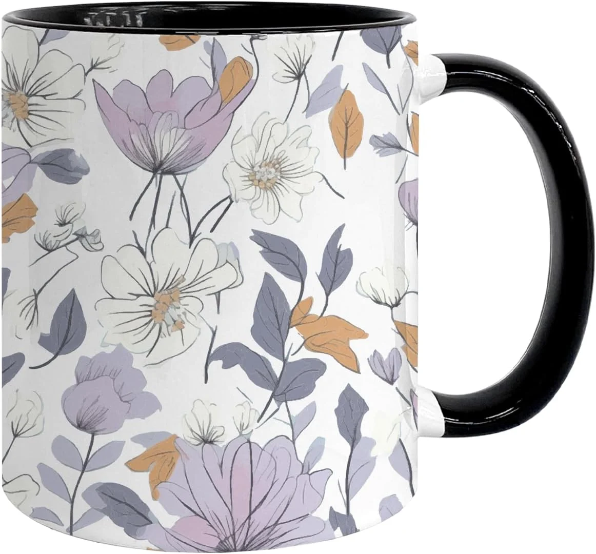 Secure Vintage Flower Coffee Mug Special Coffee Mug for Mothers Gifts for Her Fall floral Cup Traditional