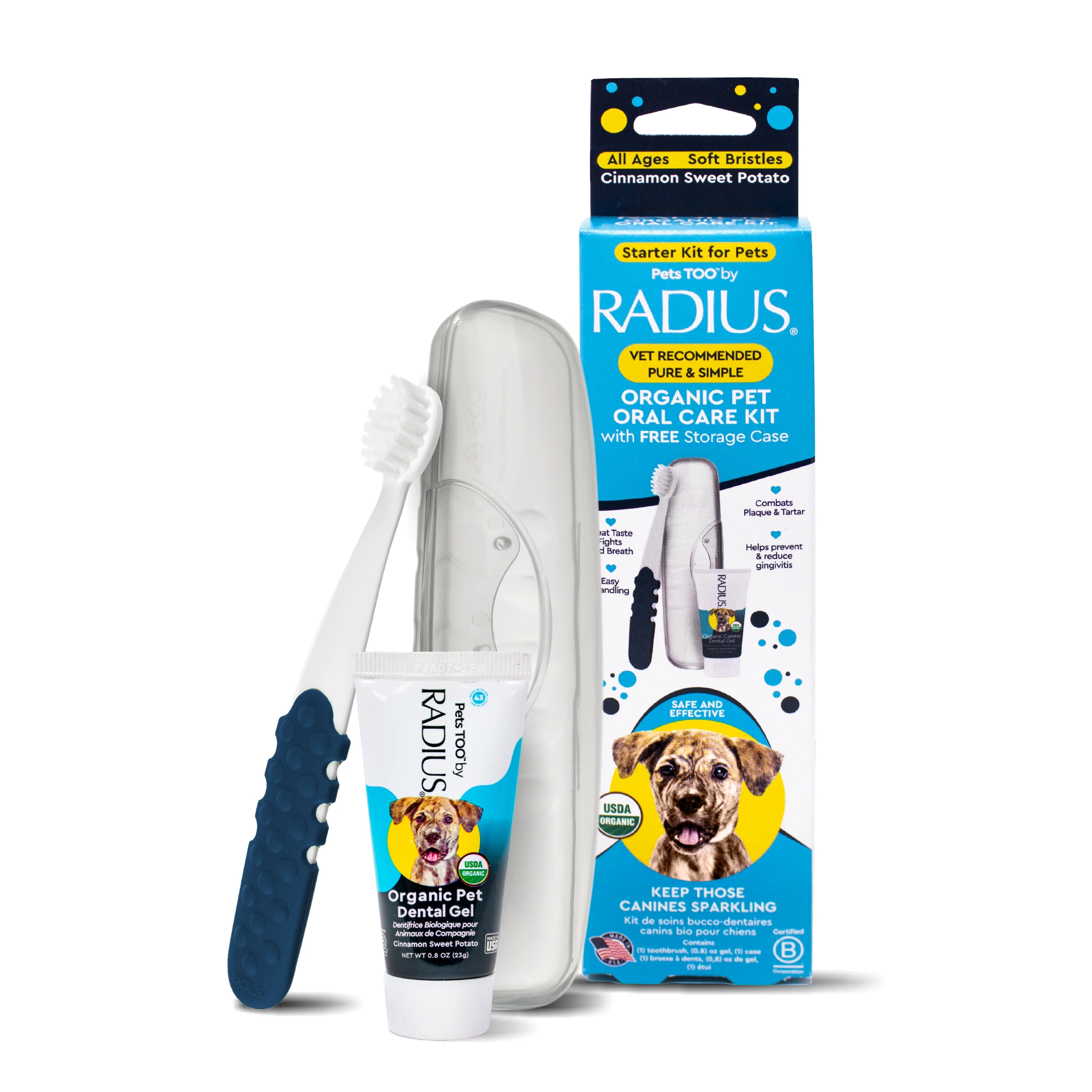 Practical Radius Canine Organic Dental Solutions Kit All Ages Sophisticated