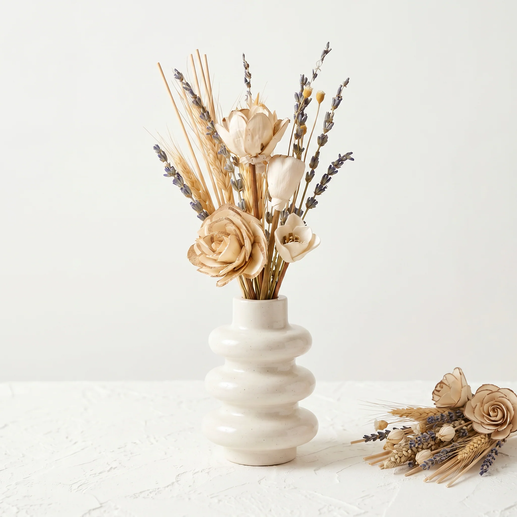 Exceptional The Stacked Bubble Vase Reed Diffuser Gift Set Gypsum White 9 Stylish