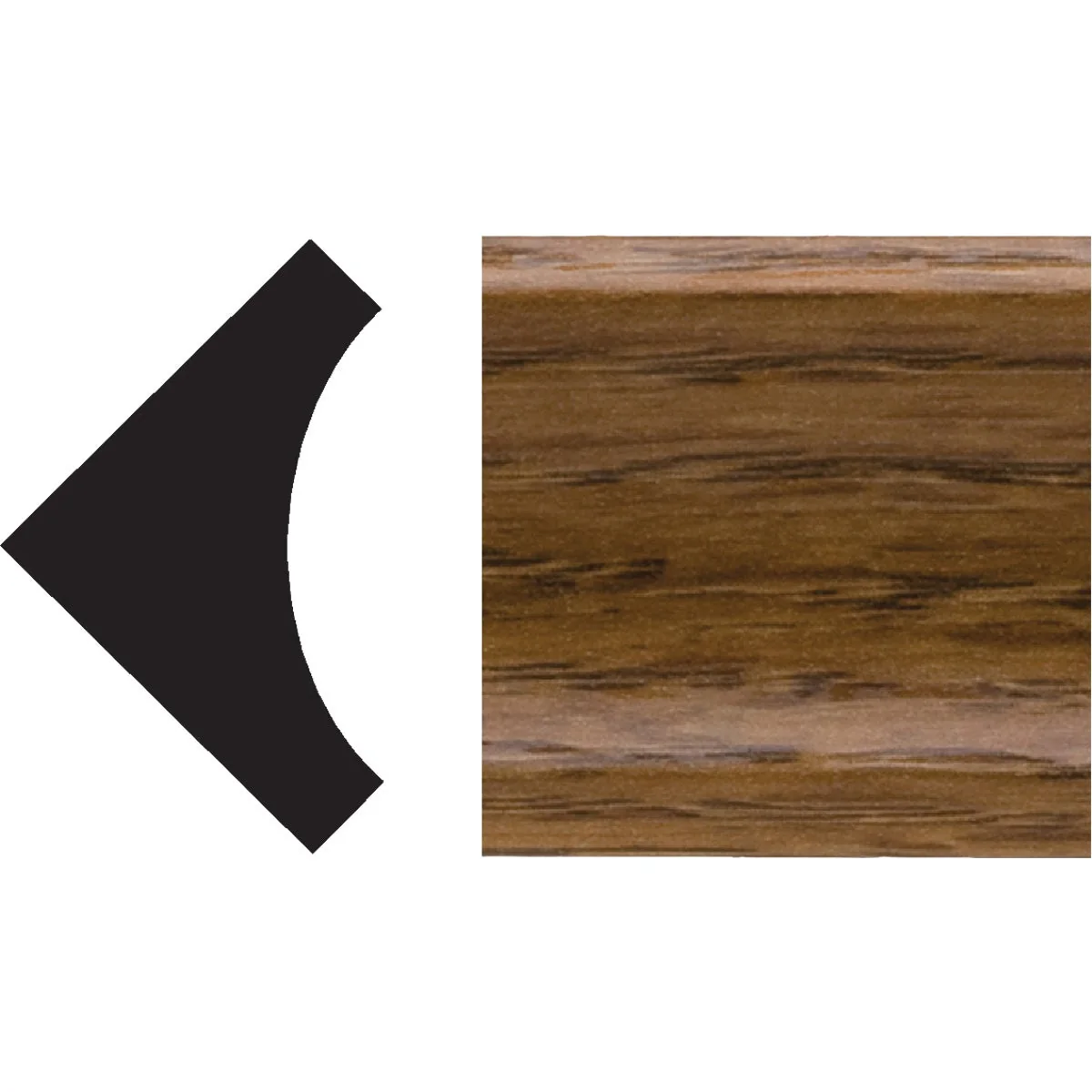 Safe Royal 3 4 In. x 3 4 In. x 8 Ft. Highland Oak PVC Interior Inside Corner Molding Advanced