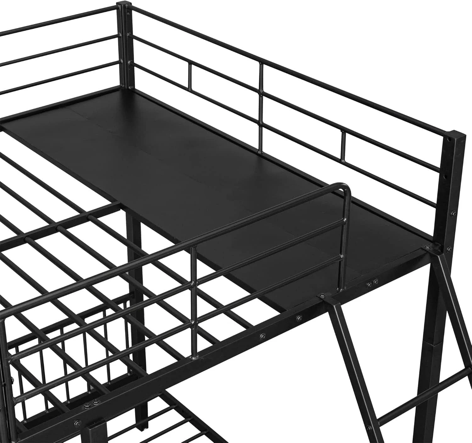 Exclusive Black Metal Triple Bunk Bed With Drawers Full Over Twin Bunk Beds Official