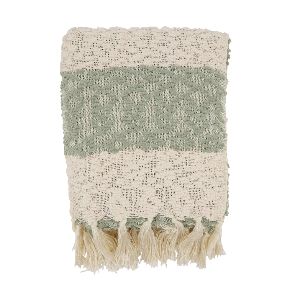 Luxury Nubby Design Striped Throw Original Design