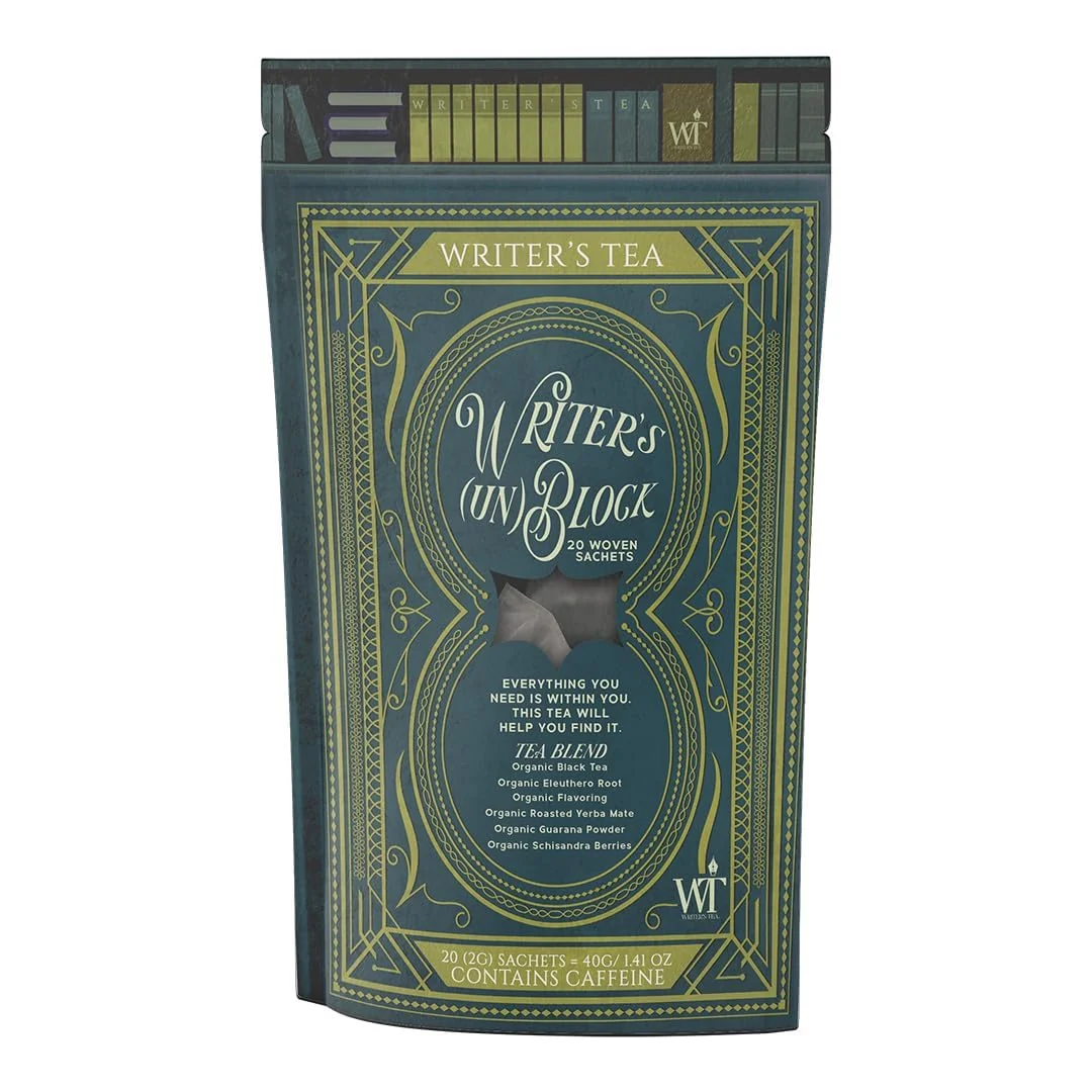 Secure Writer’s Tea Writer’s Un Block – Focus Tea – Black Tea Eleuthero Root Flavoring Roasted Yerba Mate Guarana Powder and Schisandra Tea Blend Advanced