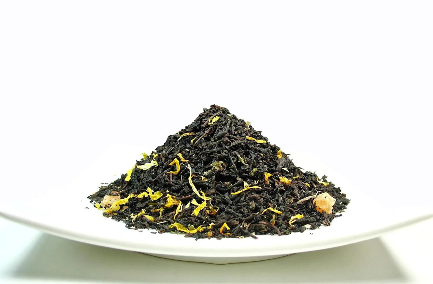 Recyclable Peach Apricot Iced Tea Ceylon Black Loose Leaf Tea blended with the essence of Apricot and Peach – 4 Oz Bag Convenient