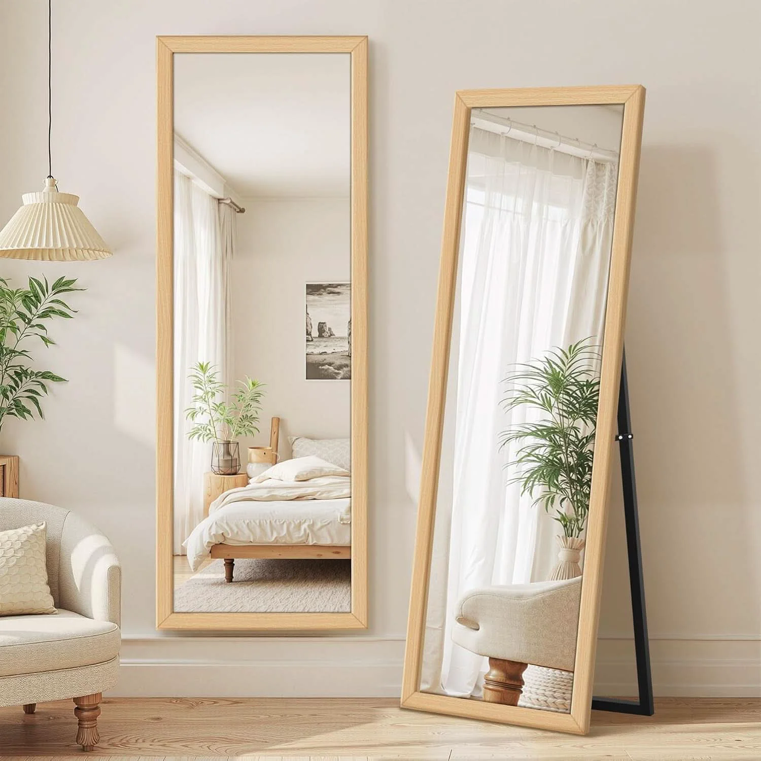 Prestigious 56×20 Handcrafted Standing Full Length Floor Mirror Minimalist