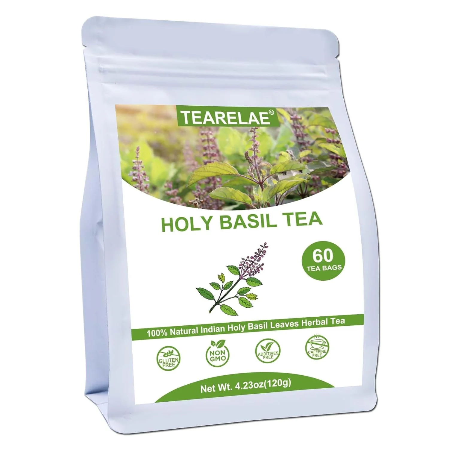 Modern Holy Basil Tea Bags 60 Count Crafted
