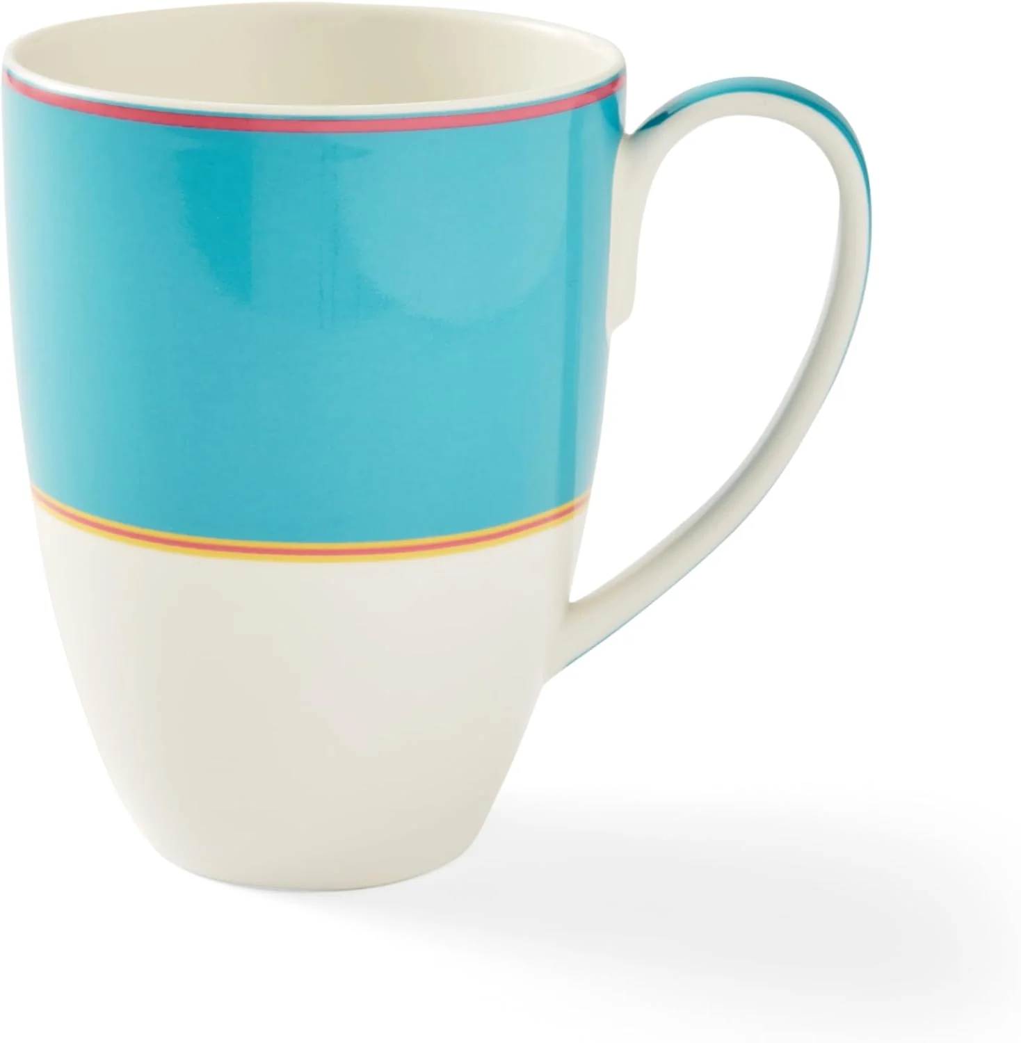 Genuine Spode Kit Kemp 17oz Calypso Mug Vibrant Turquoise Porcelain Dishwasher and Microwave Safe For Coffee and Tea Fabulous Gift Home or Office Use Lightweight
