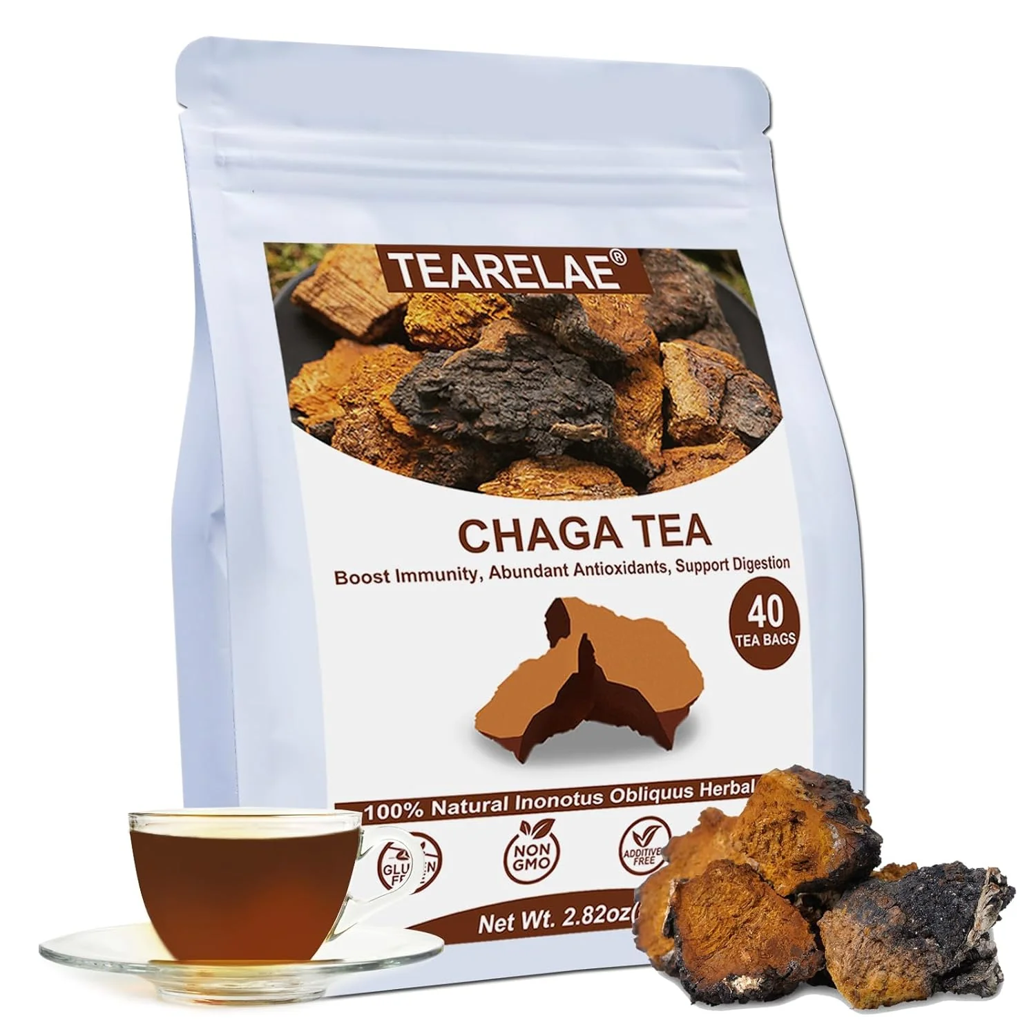 Specialty Chaga Tea Bags Easy-to-Use