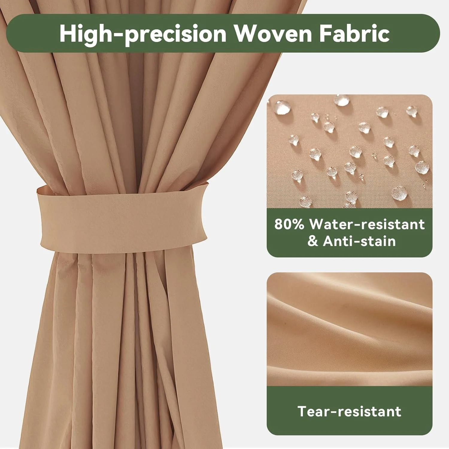 Top-Quality 10×12 Chestnut Gazebo Mosquito Netting Outdoor Backyard Refined