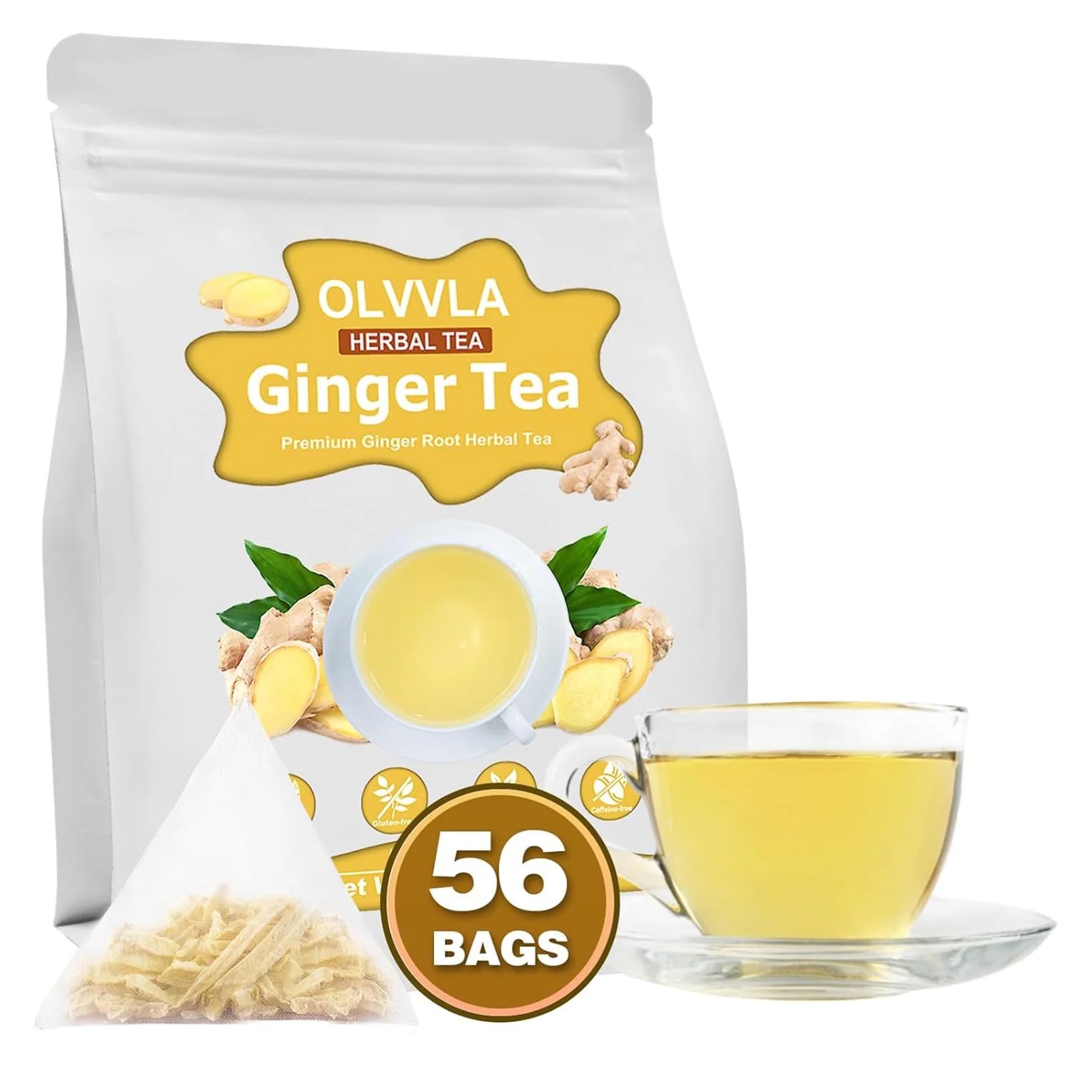 Verified Premium Ginger Tea Bags Healthy