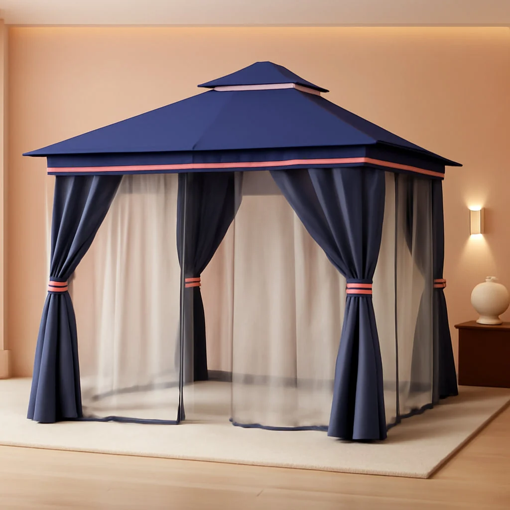 Easy-to-Use Classic Blue 10×10 Outdoor Weatherproof Patio Gazebo Outstanding