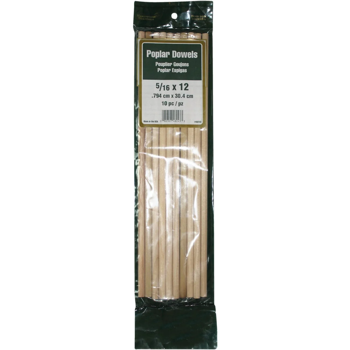 Specialty Madison Mill 5 16 In. x 12 In. Poplar Dowel Rod 10 Pieces Advanced