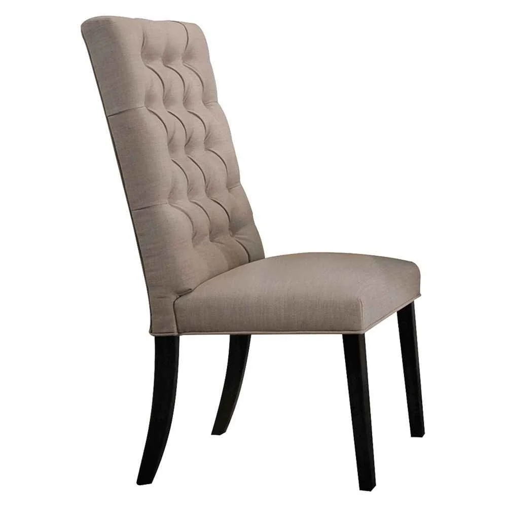 Pure Morland – Side Chair Set of 2 – Tan Linen Vintage Black Long-Lasting