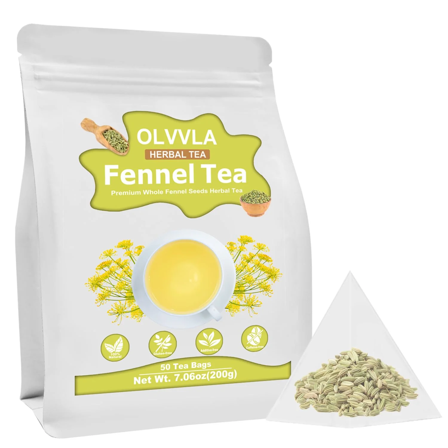 Clean Olvvla Premium Fennel Tea Bags Sophisticated