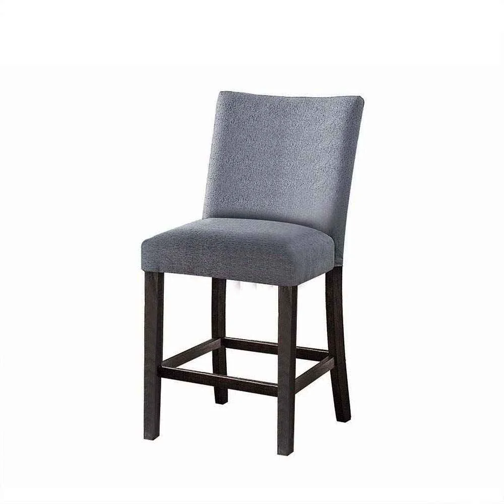 Consistent Yelena – Counter Height Chair Set of 2 – Fabric Weathered Espresso Innovative