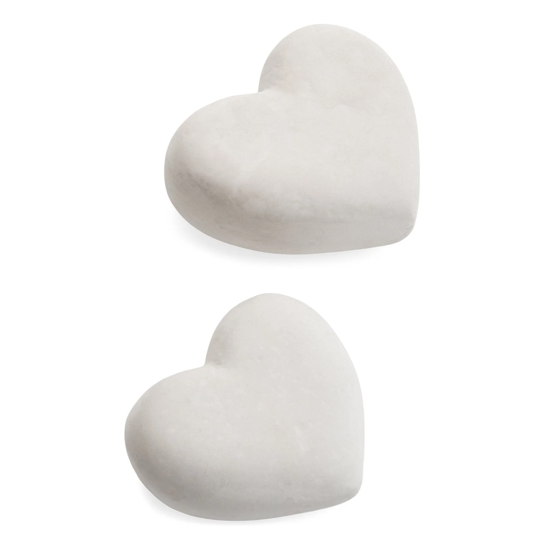 Artisan DECO LARGE HEART PAPER MACHE NATURAL WHITE World-Class