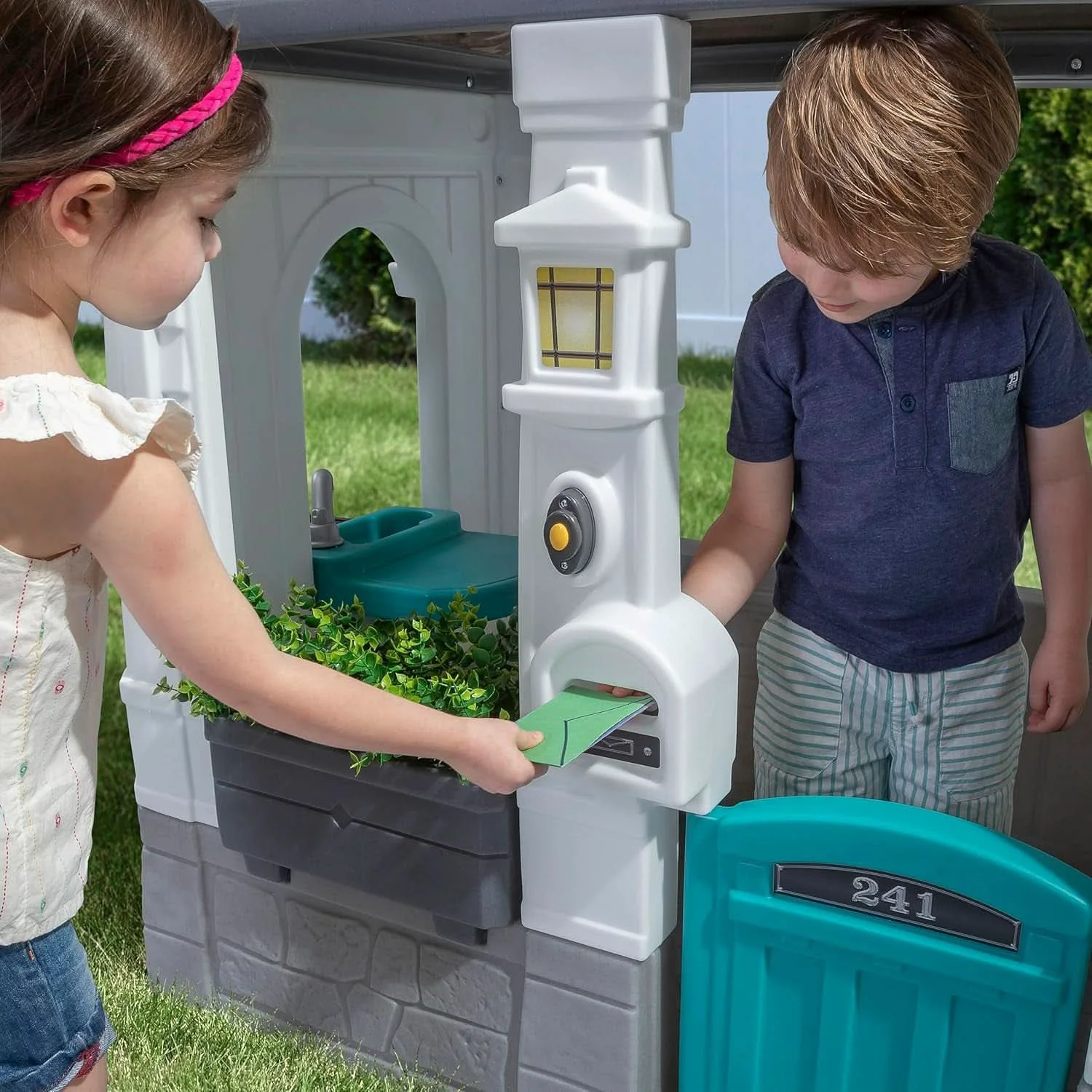 Modern Grey Indoor Outdoor Playhouse With Interactive Sounds Flexible