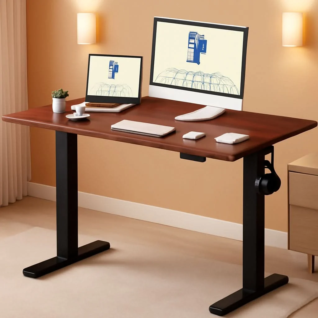 Pure Electric Height Adjustable Standing Desk 48×24 Home Office Trendy