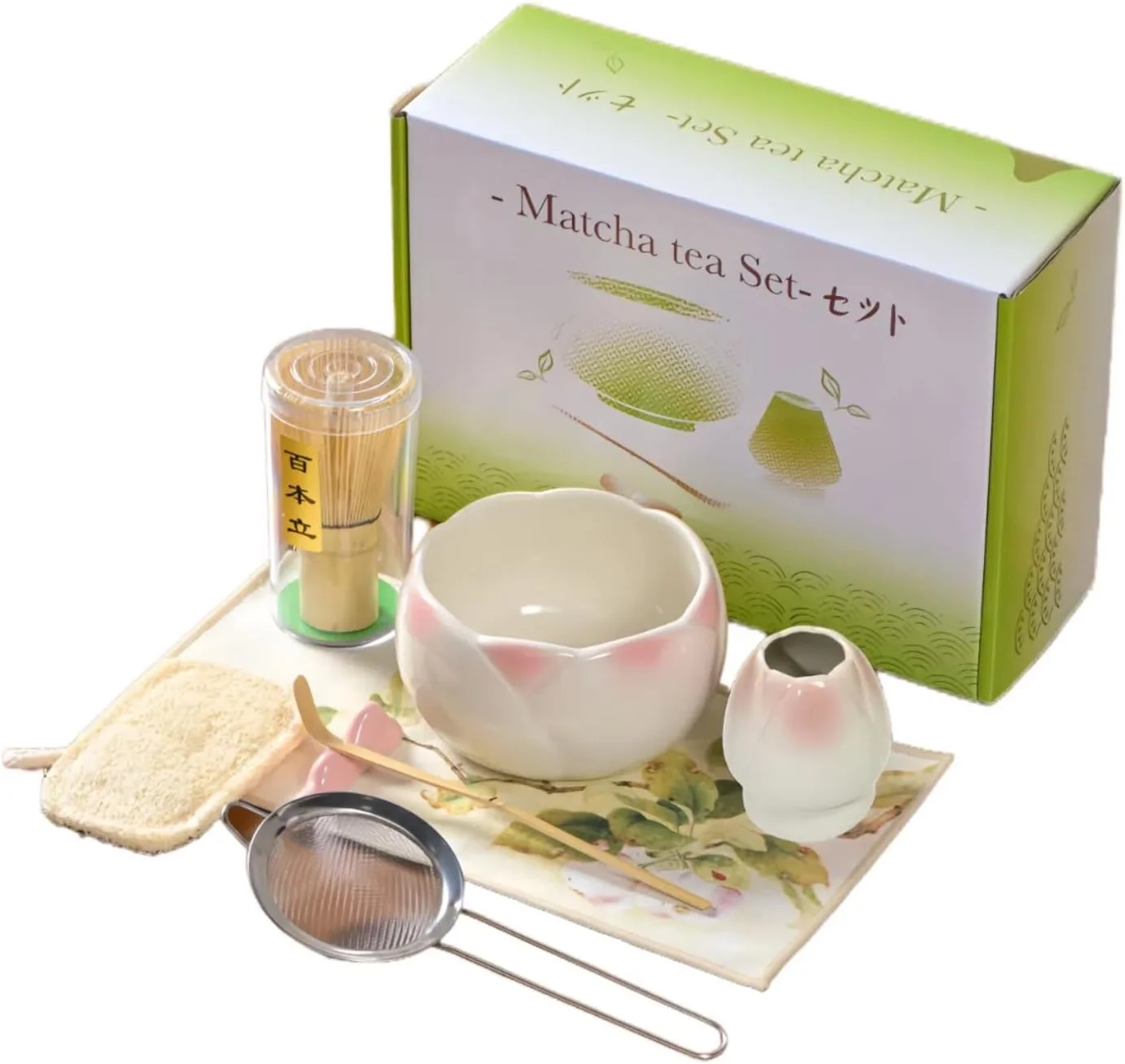 Efficient 8 pieces Handmade Gift box set of ceramic matcha bowl Japanese retro high appearance level tulip matcha bowl Next-Generation