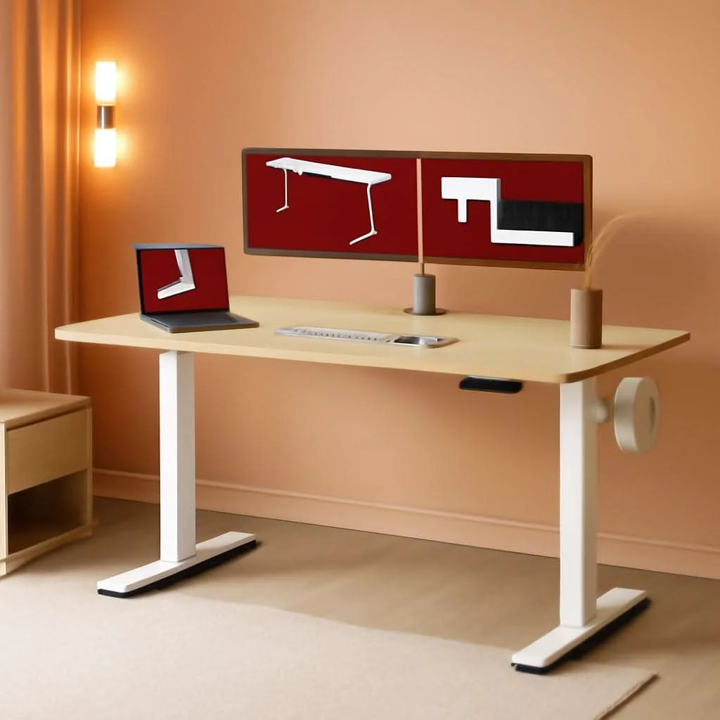 Smart Electric Height Adjustable Standing Desk 79×32 White User-Friendly