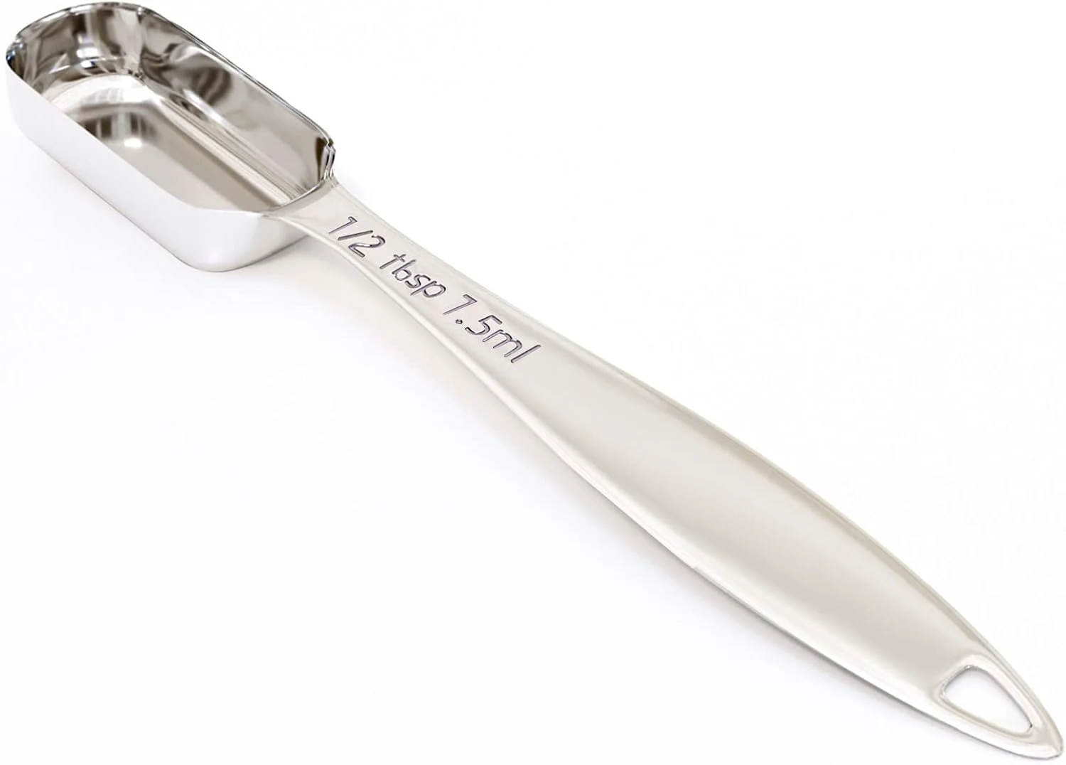 Solid 1PCS 1 2Tablespoon 1.5tsp 7.5ml Single Measuring Spoon Individual Stainless Steel Long Handle Measure Teaspoon Only Luxury