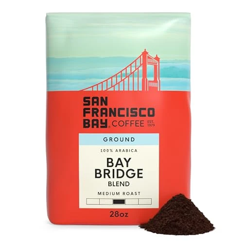 Trendy Coffee Bay Bridge Blend Ground Coffee 28 Ounce Certified