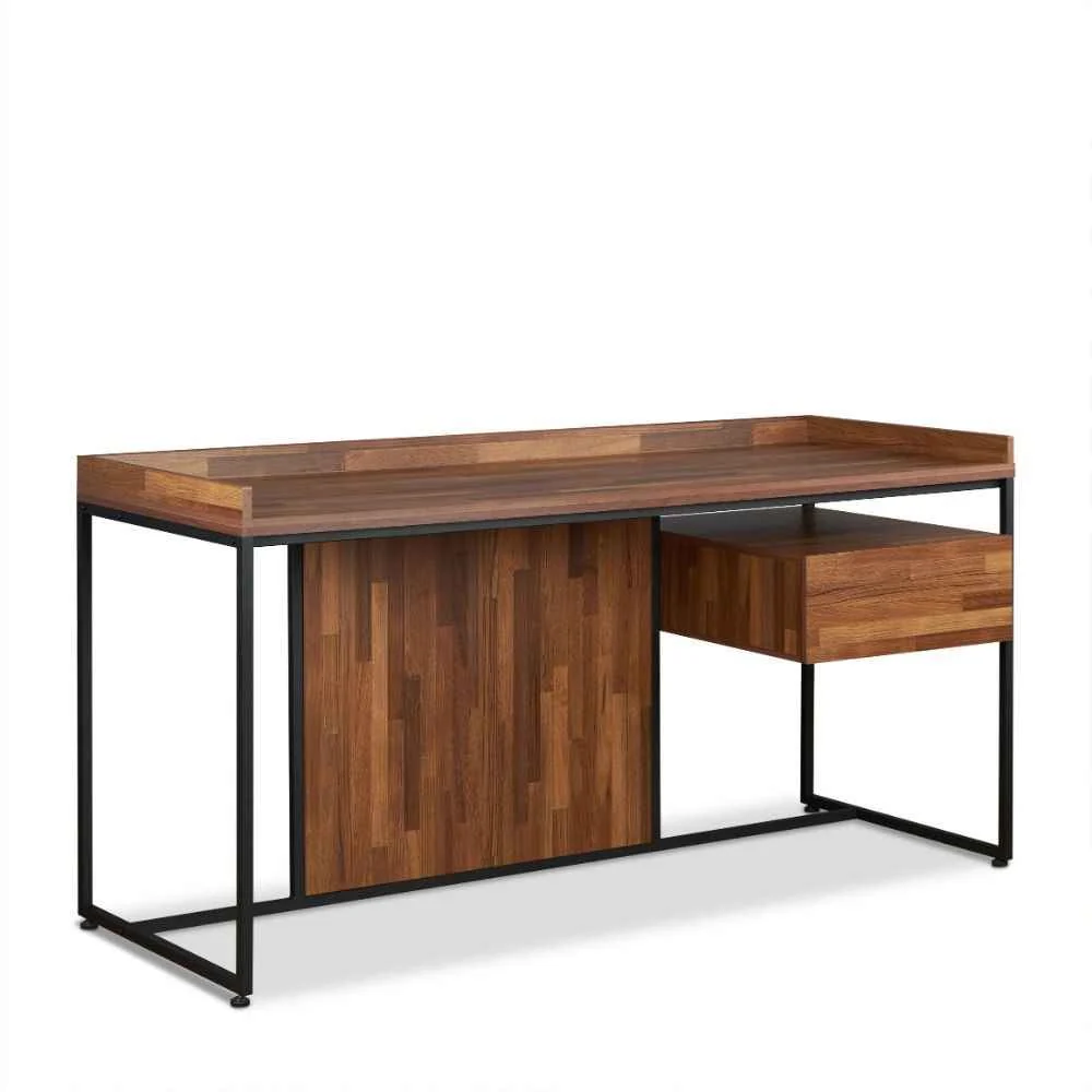 Superior Sara – Writing Desk – Walnut Sandy Black Elegant