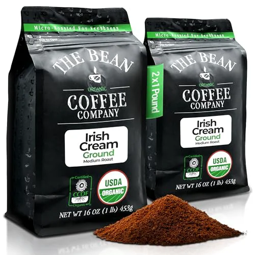 Soft The Bean Organic Coffee Co. Irish Cream 32 Ounce Official