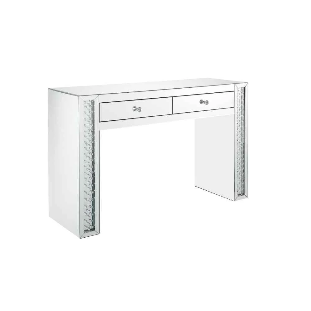 Prestigious Nysa – Vanity Desk – Mirrored Faux Crystals Optimized