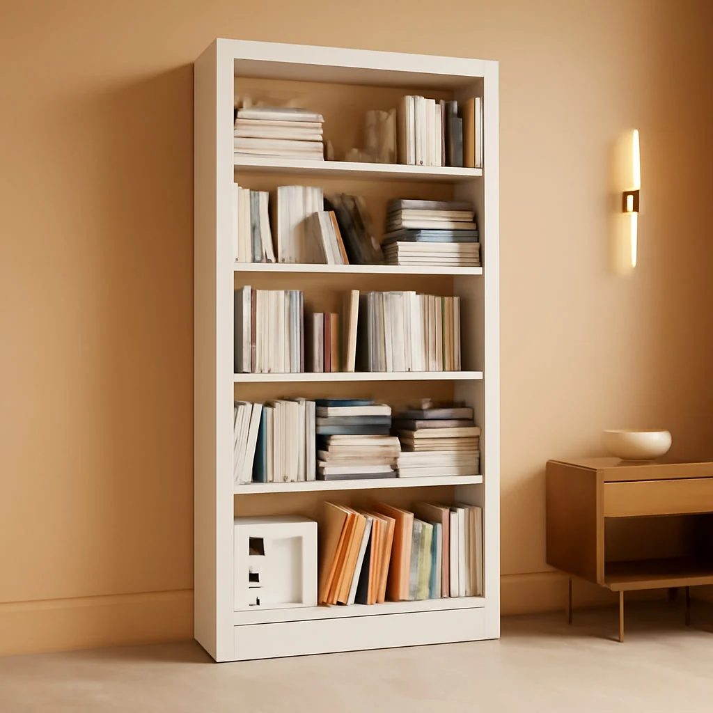 Exceptional Commercial Grade Steel 71 Inch Adjustable Bookcase Premium