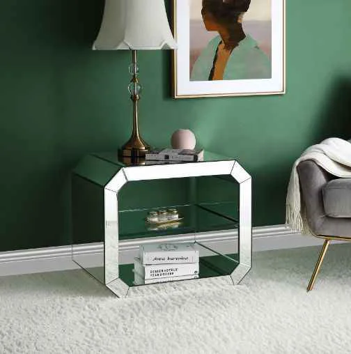 Recyclable Dominic – 20 Accent Table – Mirrored Sophisticated