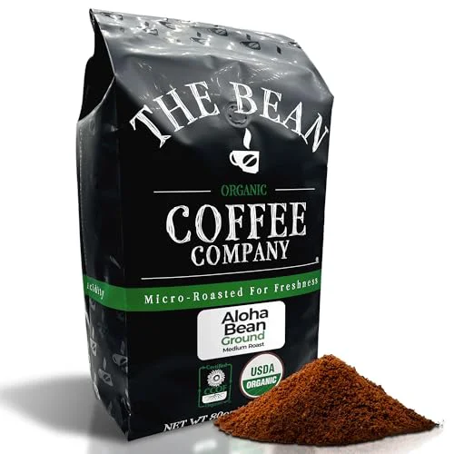 First-Class The Bean Organic Coffee Co. Aloha Bean Hazelnut 80 Ounce Elite