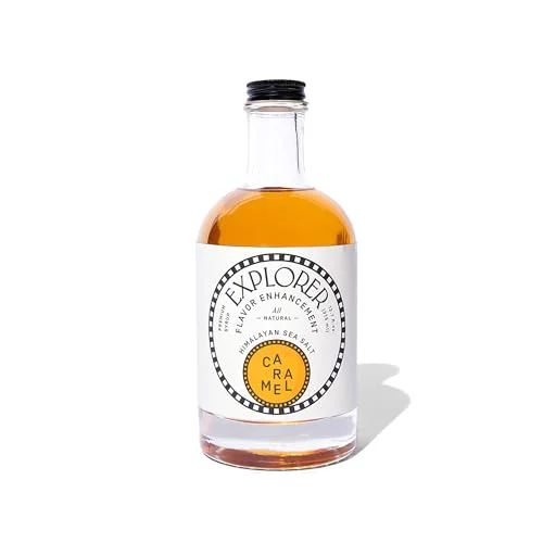 Authentic Explorer Caramel Coffee Syrup Flavor 12.7 Fl Oz Top-Quality