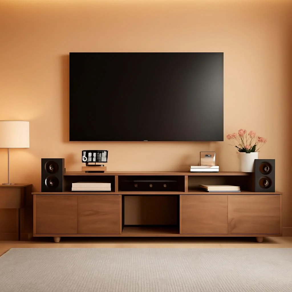 Exclusive Walnut Extendable Entertainment Center 63 To 94 Inches Wide Reusable