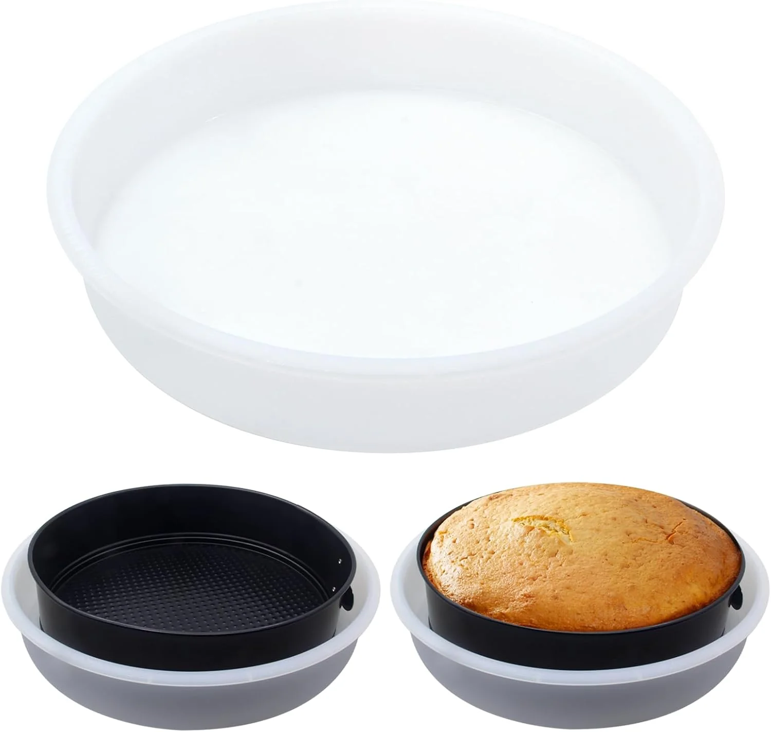 Comfortable Springform Pan Protector Waterproof Seal for 10 Cake Plates Springform pan protector prevents water entering cake plate compatible 10 pans cheesecake essential reusable amp easy clean Outstanding