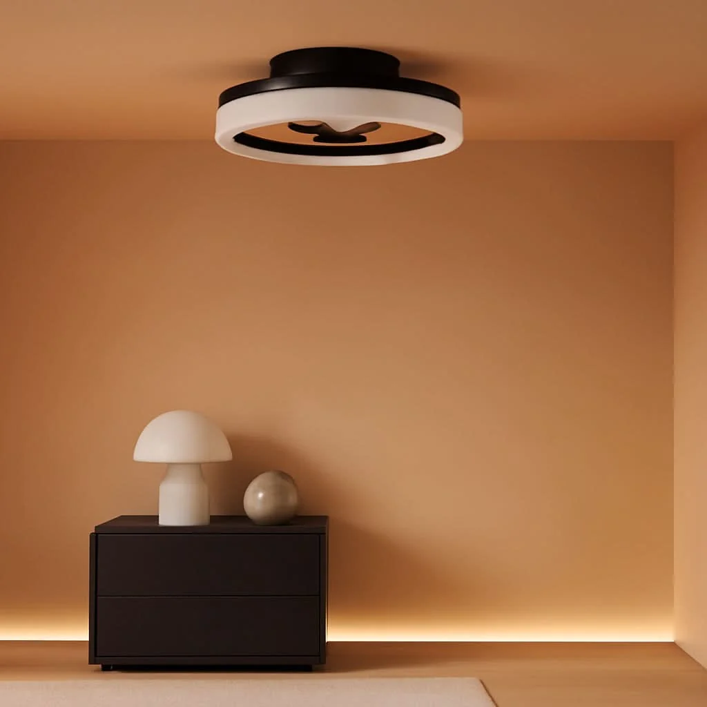 Fast Smart Bladeless Ceiling Fan With Remote And LED Lights Environmentally Friendly