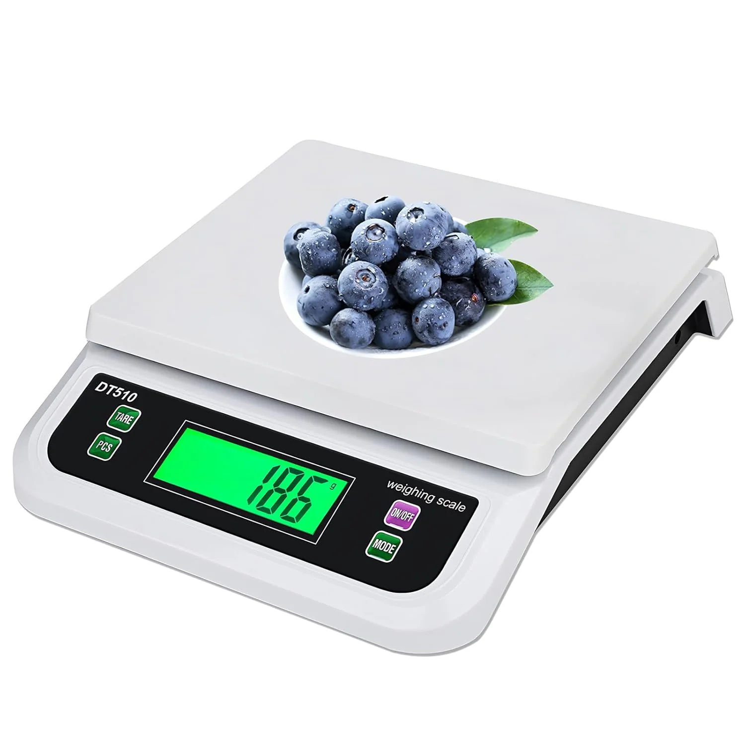 Official Large Digital Kitchen Scale 66lb 30kg Food Scales for Kitchen with Tare and Prep Counting Baking Cooking Bread Meat Scale with LCD Display for Bakery Premium Material