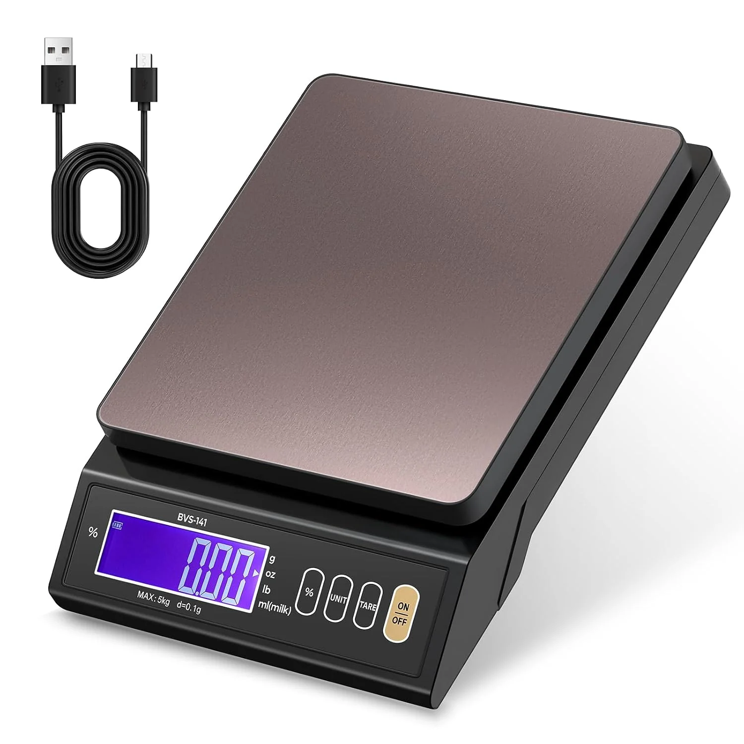 Authentic Baking Scale 0.1 Gram Accuracy Digital Scale for Kitchen Candle Soap and Sourdough Bread Making with Percentage Weighing Function Weigh in Grams Pounds and Ounces 10 lb Elite