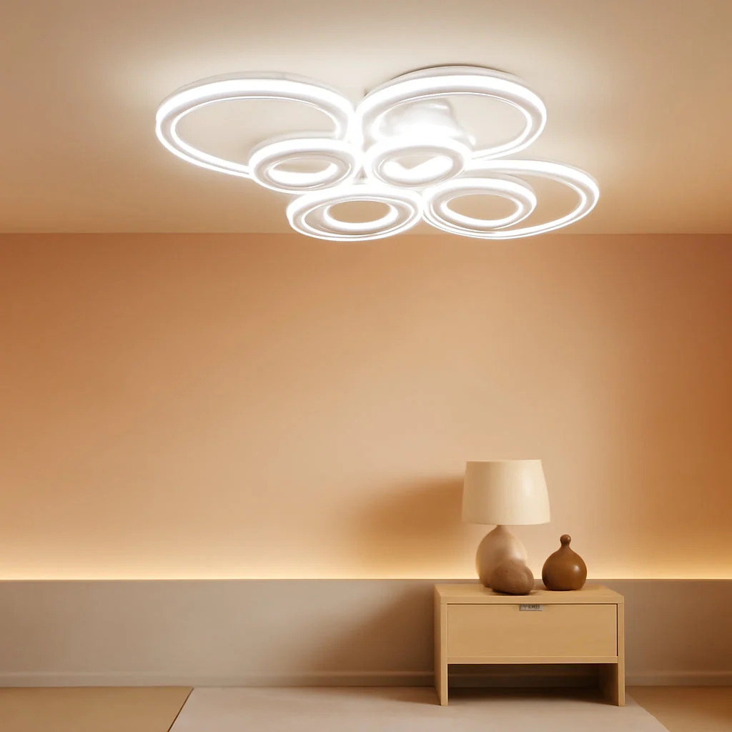 High-Quality Dimmable LED Ring Ceiling Light Fixture UltraWhite Verified