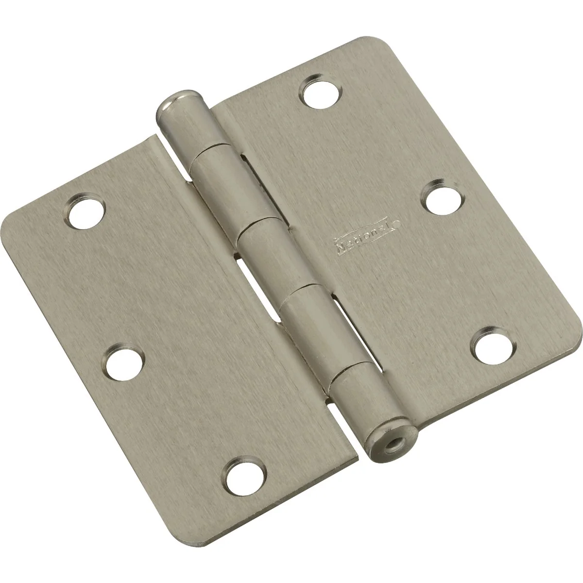 Safe National 3 In. Satin Nickel 1 4 In. Radius Door Hinge Genuine