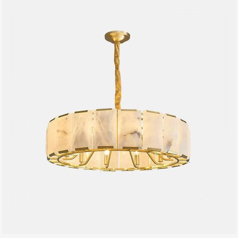 Modern Lashima Alabaster Chandelier Elegant