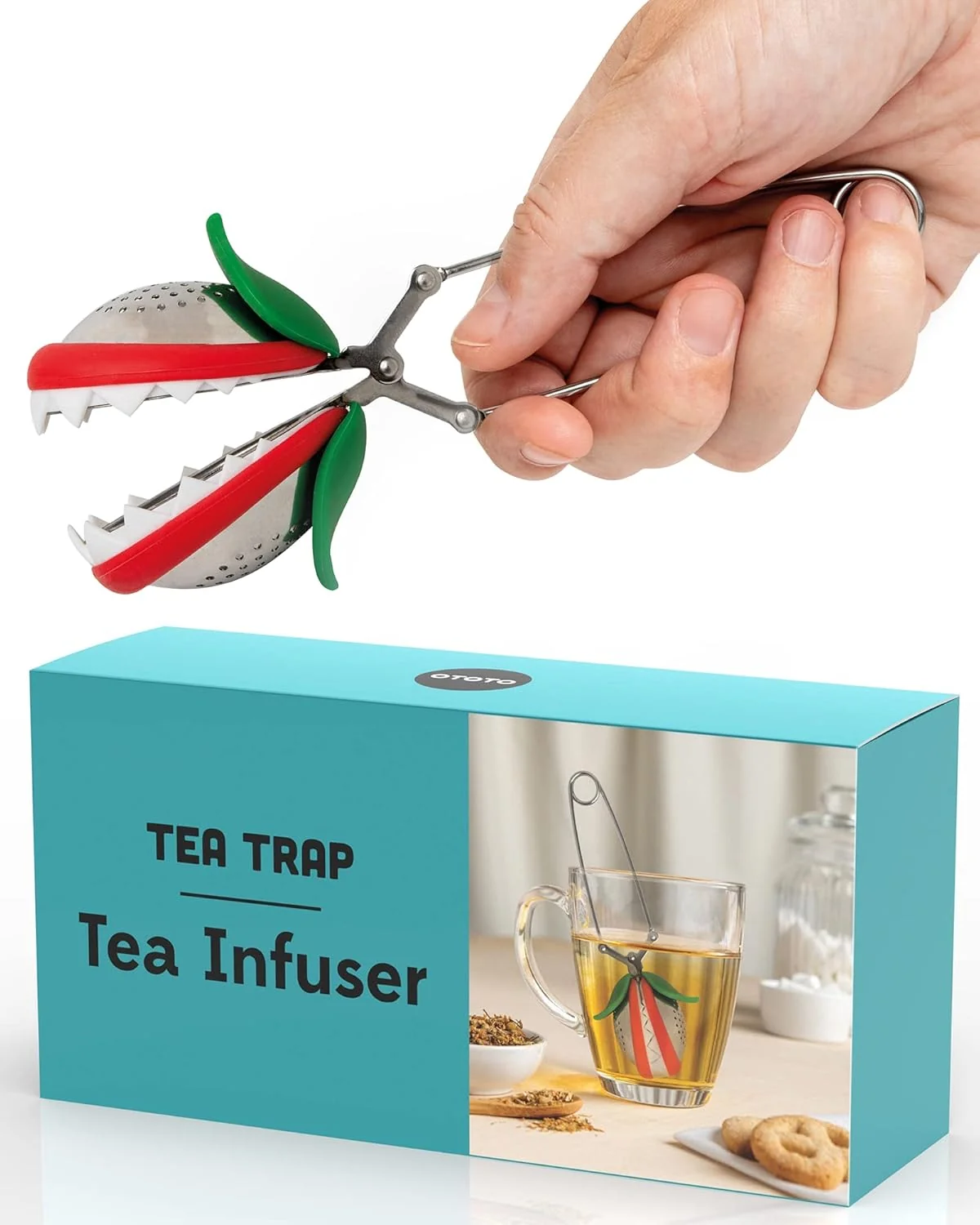Contemporary Cute Tea Infuser by Ototo – Loose Leaf Tea Steeper Tea Accessories Tea Diffusers Tea Infuser for Loose Leaf Tea Tea Strainers Cute Gifts Selected