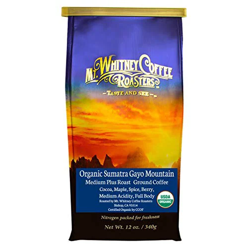 Top-Quality Mt. Whitney Organic Gayo Mountain Sumatra 12 Ounce Secure