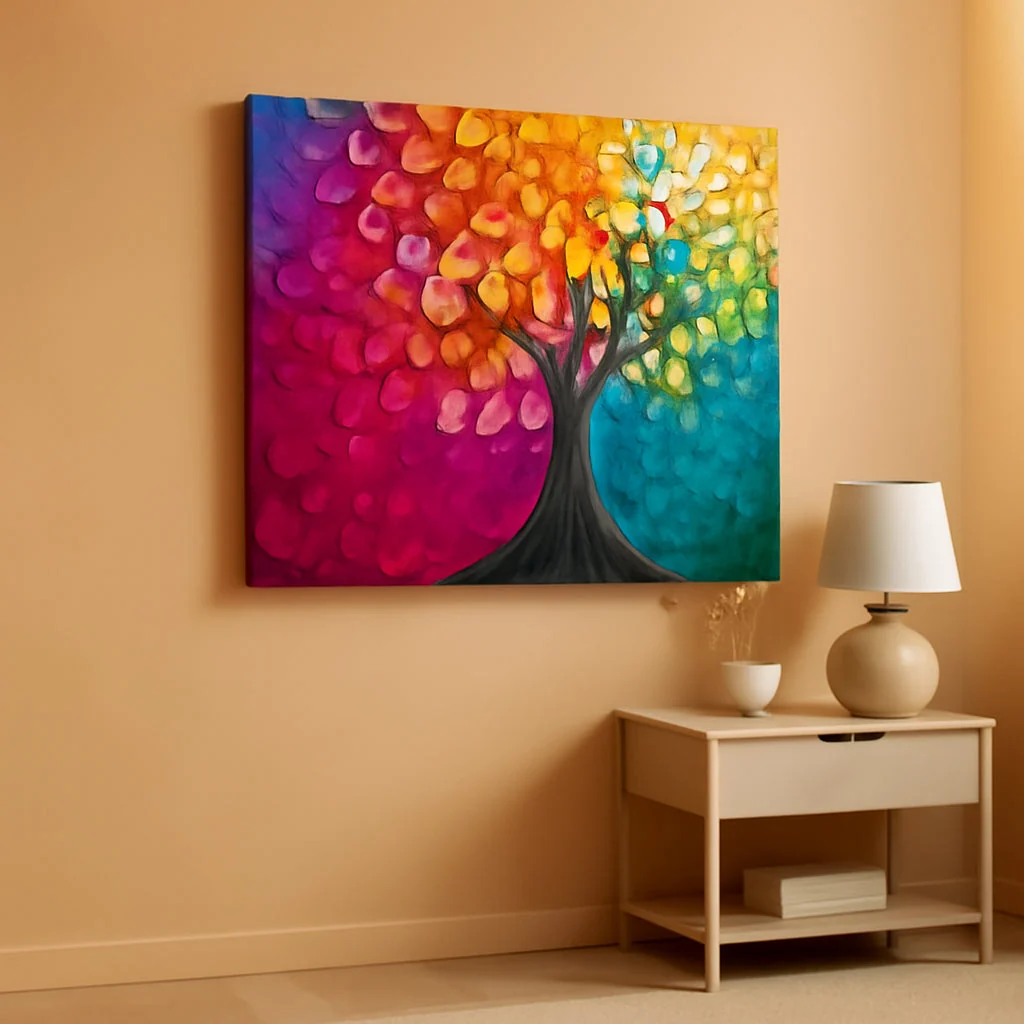 Verified 20×40 Inch Multicolor Arbo NatureInspired Wall Art Reusable